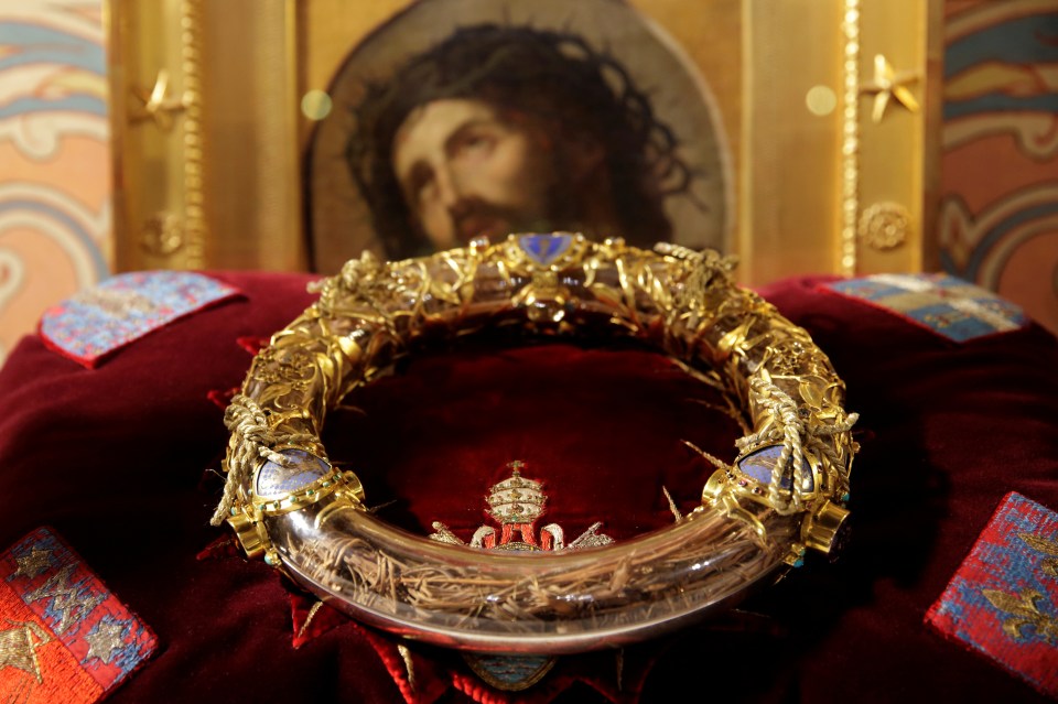  The Crown of Thorns is understood to have been rescued from the blaze