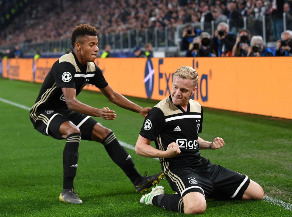 Donny van de Beek dragged Ajax level on the night and in the tie