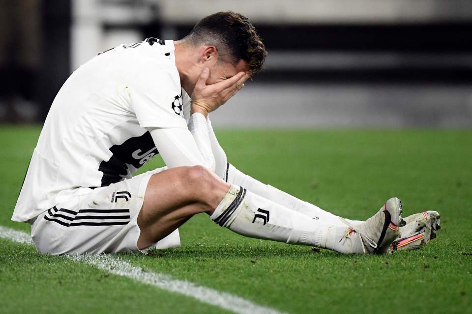 Cristiano Ronaldo saw his hopes of a Champions League win with Juventus dashed