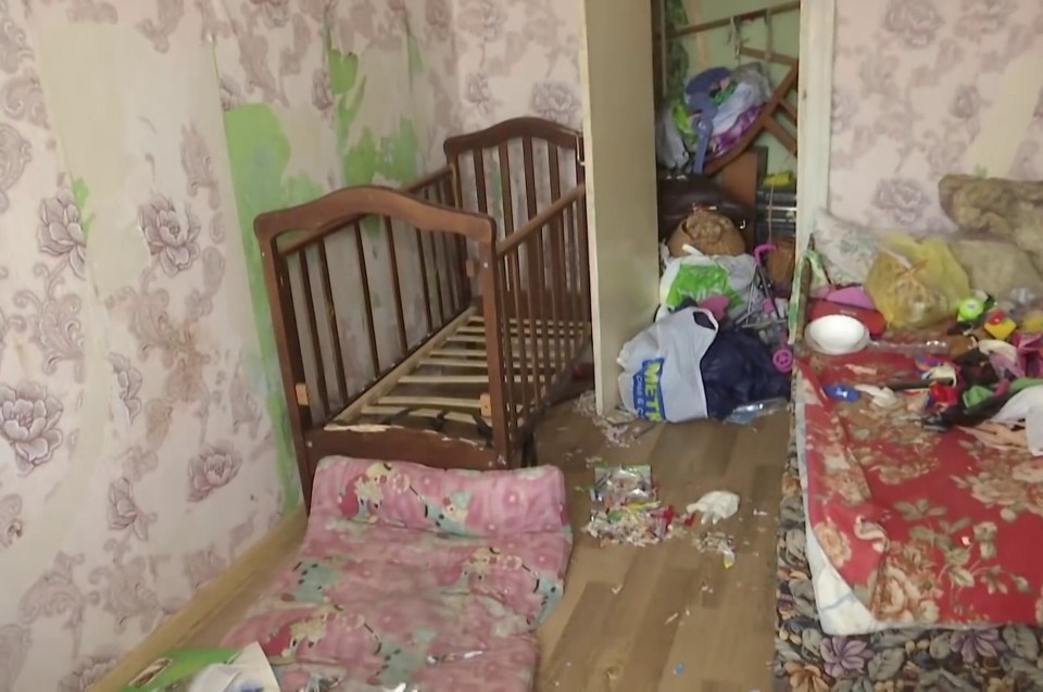  The children were left alone in this room for nine days