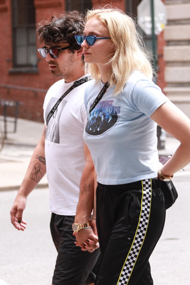  Sophie, pictured with fiance Joe Jonas, said comments about her appearance caused her to question herself