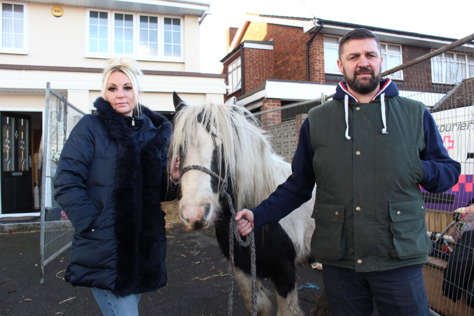  Johnny, seen with wife Andrea, refused to leave his horse behind when they moved