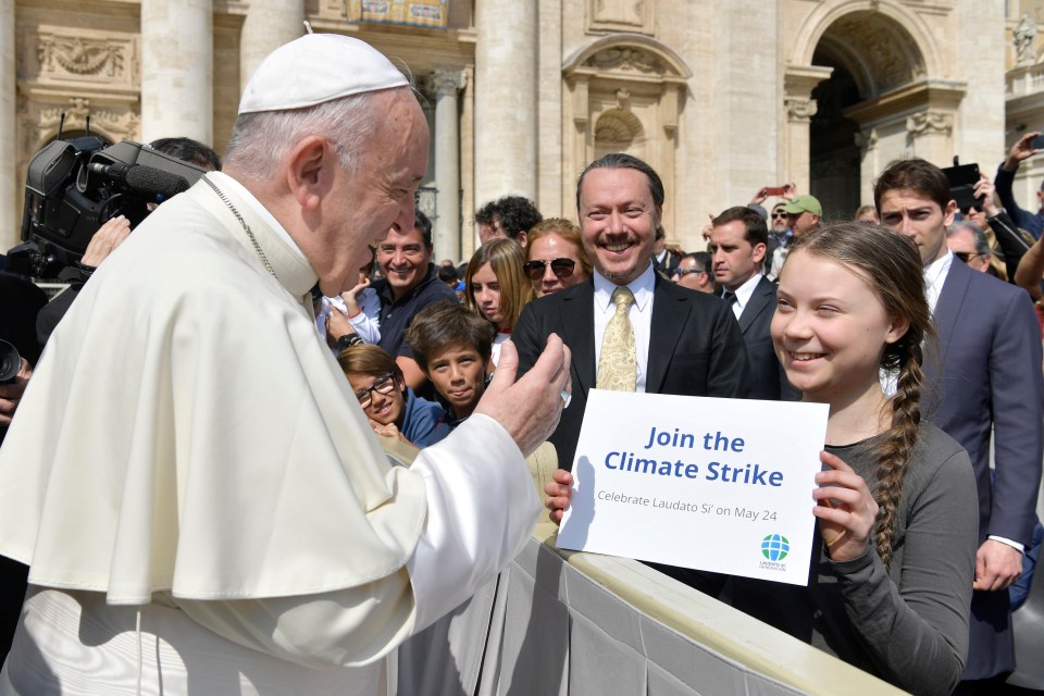 Teen activist Greta Thunberg has even met the Pope