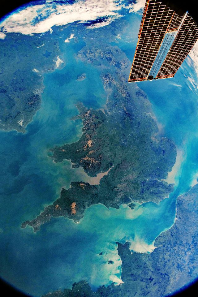  The International Space Station, which orbits 254 miles above the Earth, takes a stunning photo of the British Isles