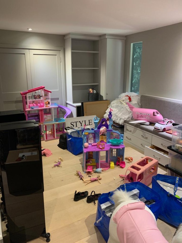 The Britain’s Got Talent host’s home was full to the brim with toys and clothes