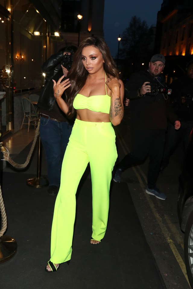  Jesy Nelson arriving at Leigh-Anne Pinnock's swimwear launch