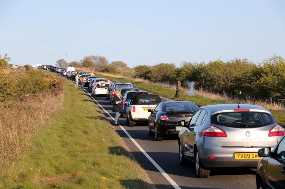  The A171 between Whitby and Scarborough which was closed after an accident