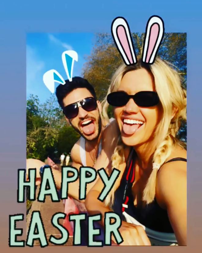  Giovanni Pernice and Ashley Roberts wishing everyone a Happy Easter