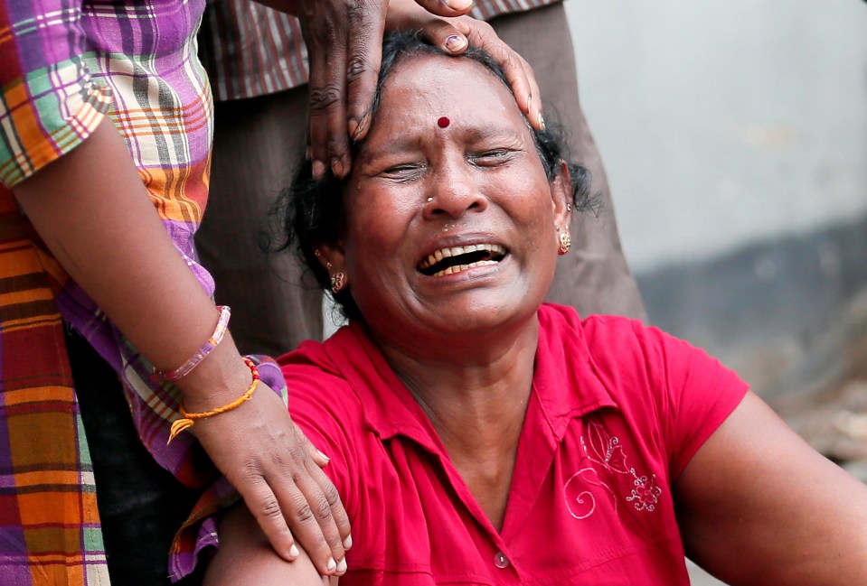 A relative of a victim of the explosion at St. Anthony's Shrine