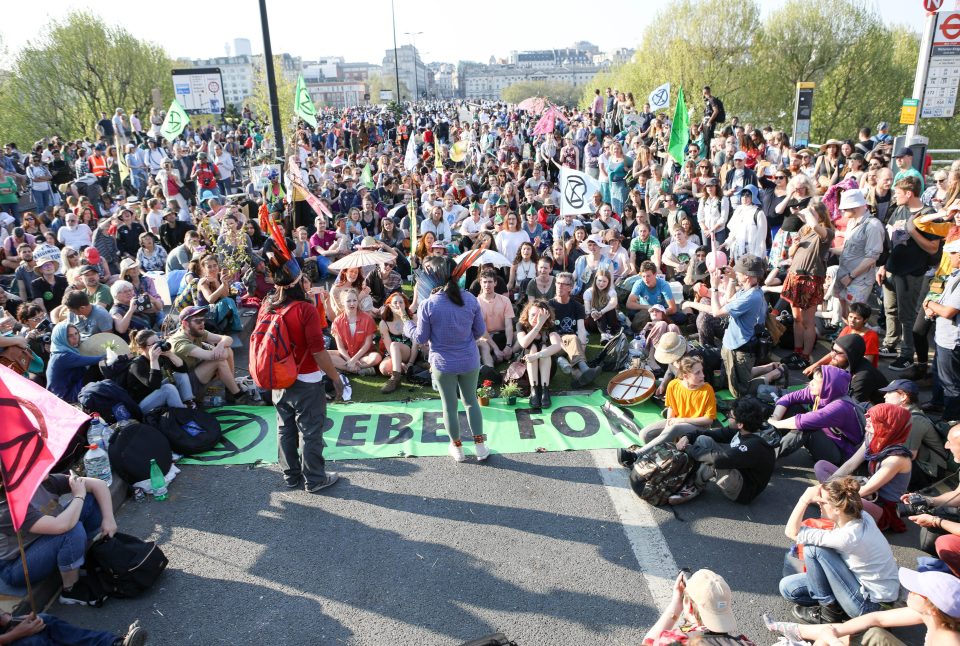  Extinction Rebellion protesters blocked London's street earlier this year causing severe travel disruption