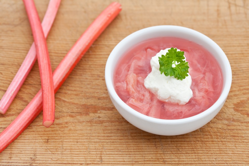  Whip up stewed rhubarb to serve up with yoghurt at breakfast