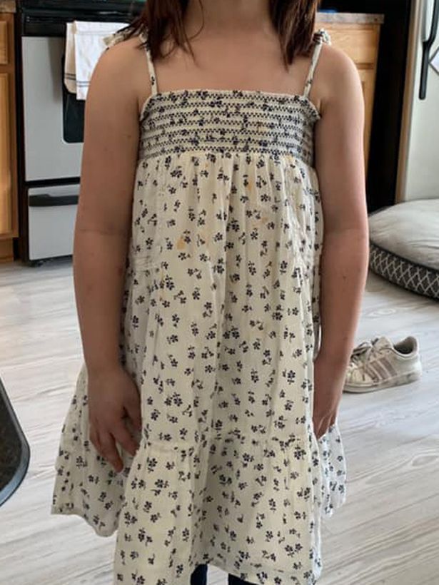  Harmony Stewart, 5, was told her summery dress was too revealing