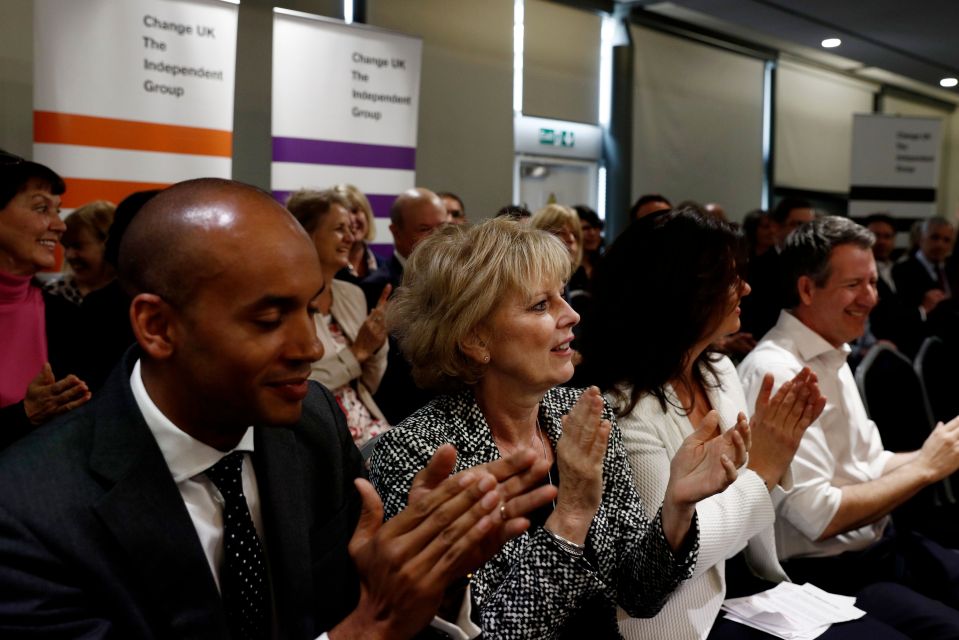  Change UK MPs at the campaign launch in Bristol