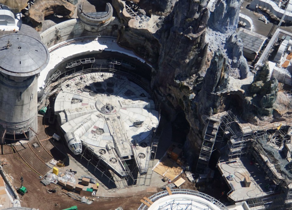  The Millennium Falcon can also be spotted