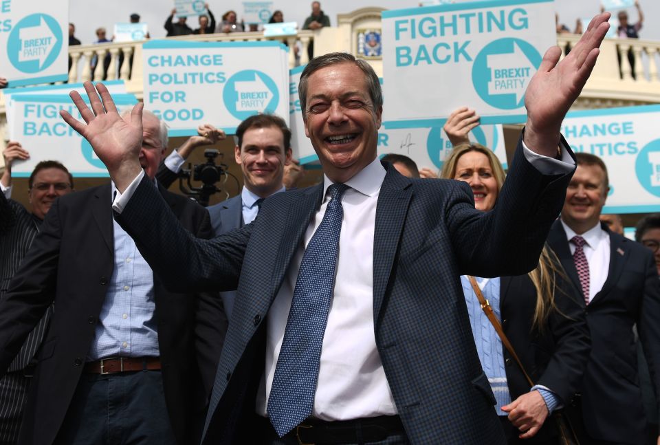  Mr Farage launched his new Brexit Party last week