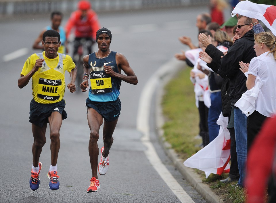 Haile Gebrselassie has challenged Mo Farah to a race to finally settle their war of words