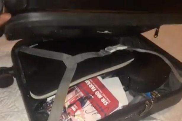  Sir Mo posted a video of his case which he claims shows it was broken into