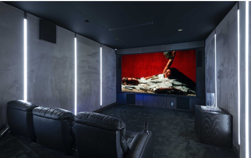  It even has its own home cinema