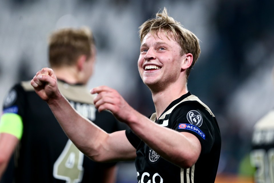  De Jong was part of the Ajax side that appeared in the Champions League semi-finals in 2019