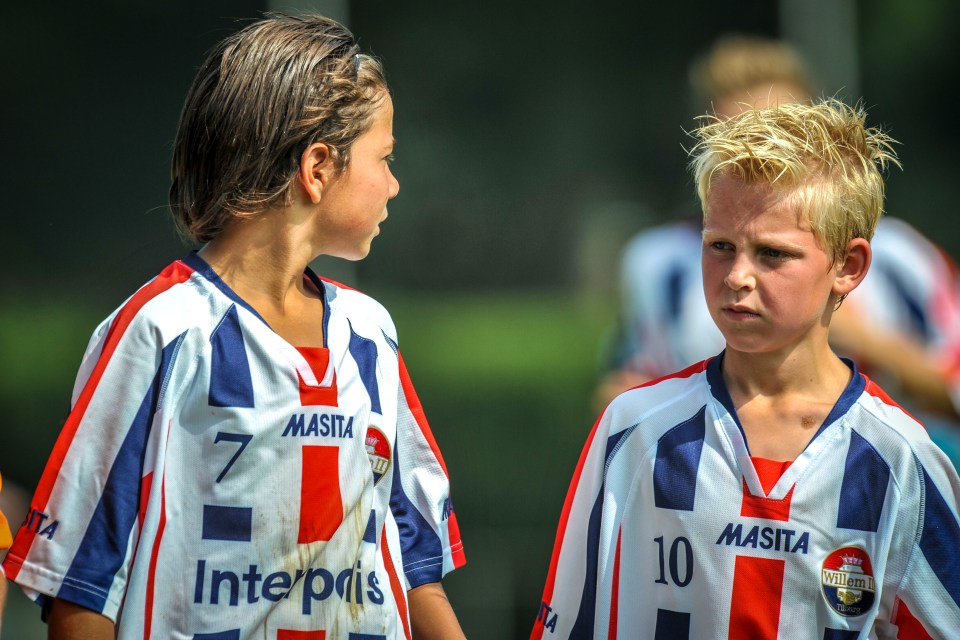  Midfielder de Jong was picked up by Willem II at the age of seven