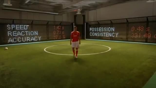  The 360S simulator helps Benfica's players hone their technique