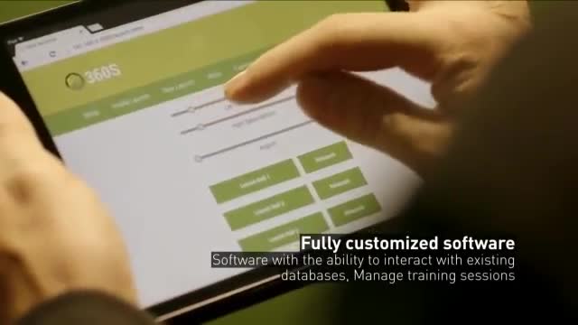  The software for the 360S simulator allows training to be modified depending on the player's position and attributes he needs