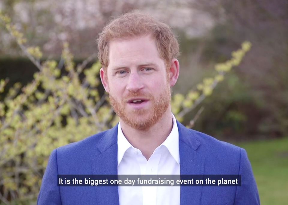  Prince Harry is a patron of the London Marathon Charitable Trust, estimating this year's marathon will raise a record-breaking £1billion