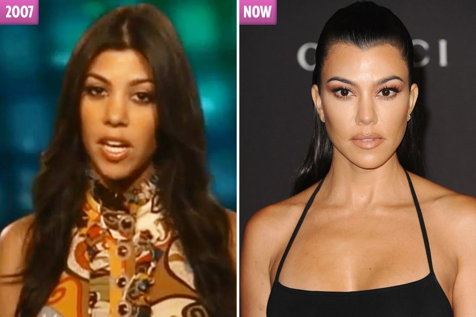 Kourtney has had three children and gone through a rocky break-up but doesn’t appear to have aged a day