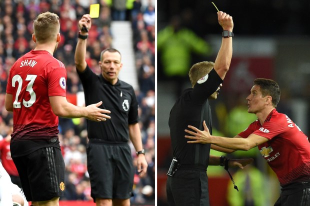 Luke Shaw and Ander Herrera will be desperate not to avoid a yellow card tomorrow night