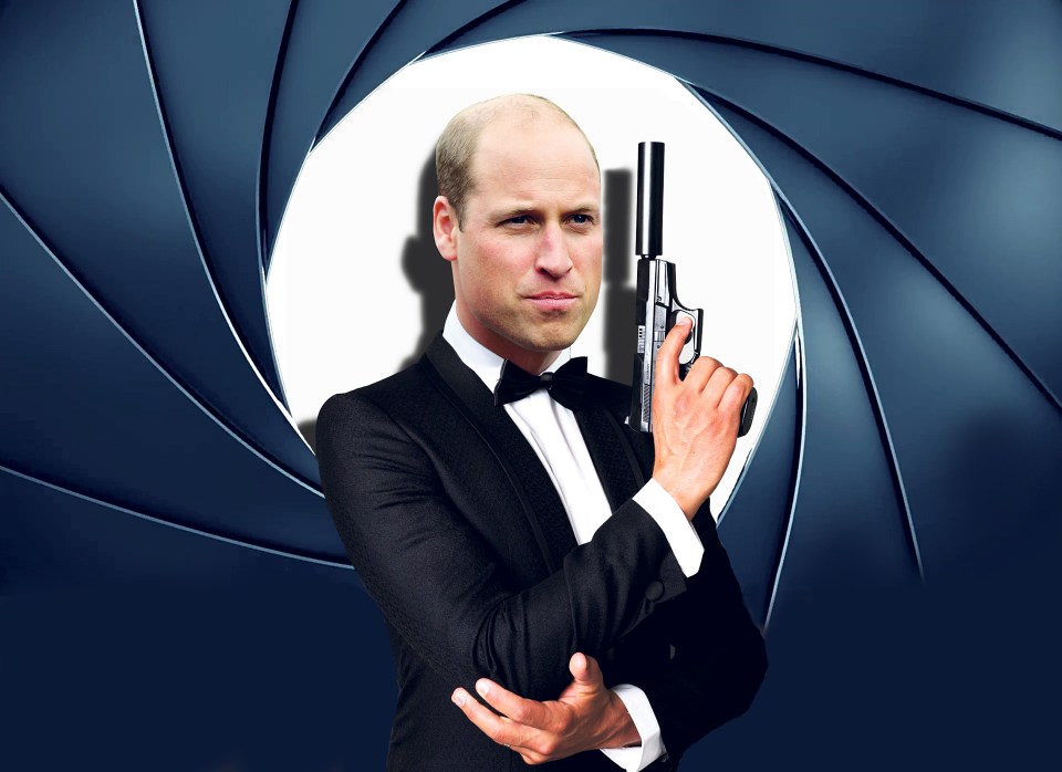  Our mock-up of Prince William of when he became a royal 007 for a stint as a spy