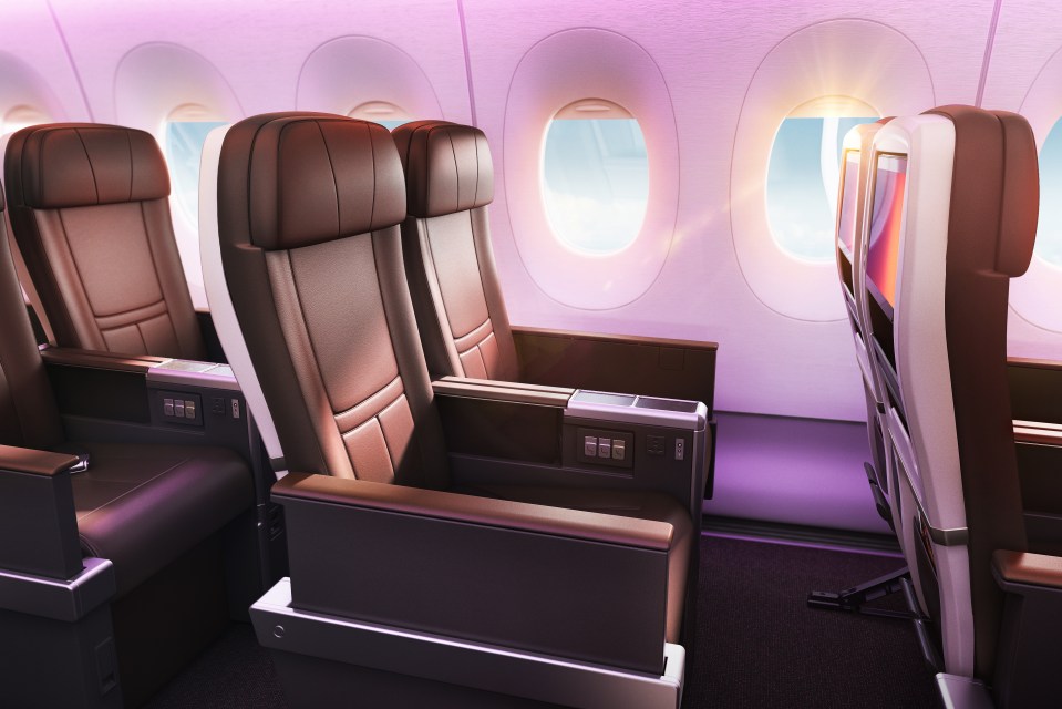  Premium economy passengers will enjoy new seats on the plane