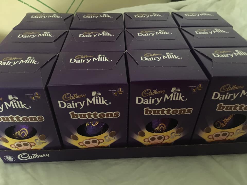 Dairy Milk Buttons Easter Eggs are down to 50p each from £1 at Waitrose stores