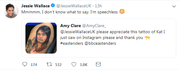  Jessie said she was 'speechless' by the design