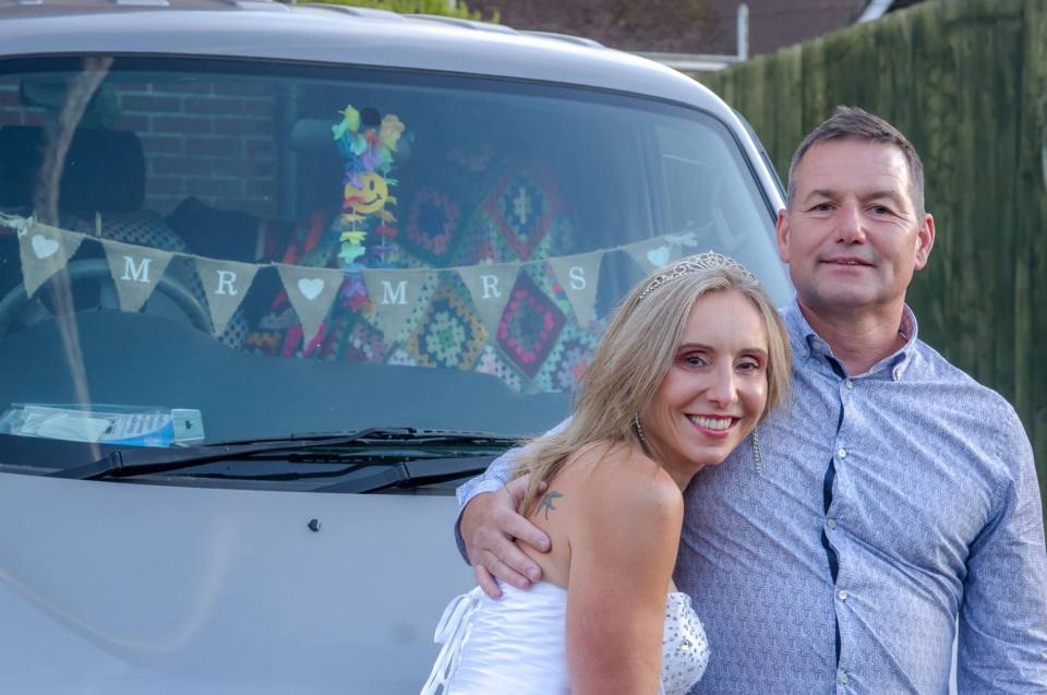 Michelle and John drove their campervan to Spain for their honeymoon