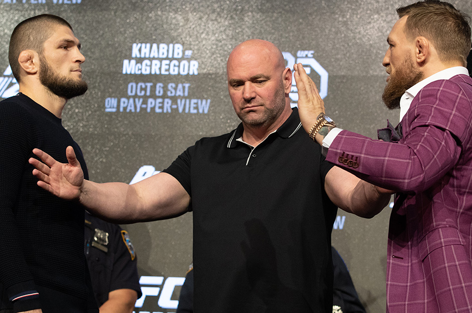 Dana White has called McGregor and Khabib's war of words 'unacceptable'