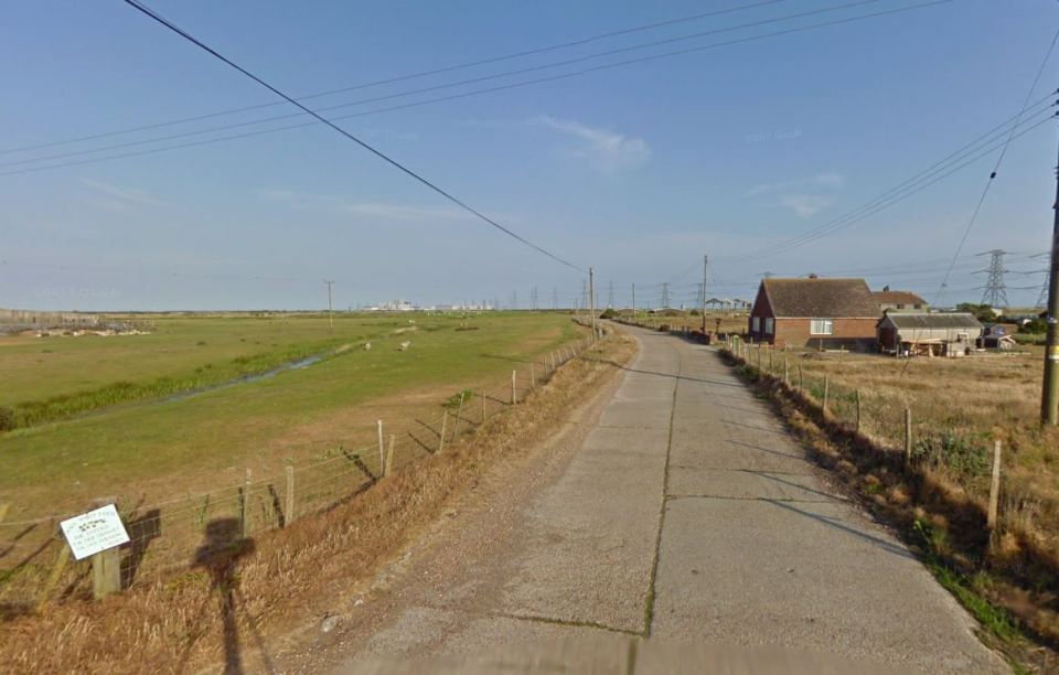  The car veered off the road in Lydd, Kent