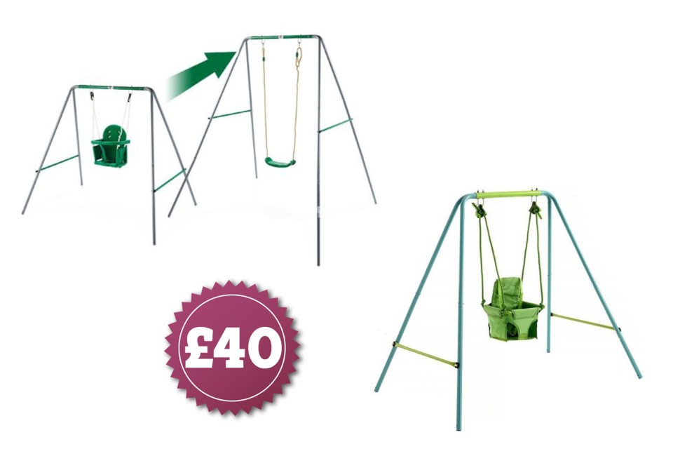  Both Aldi and Very are selling these 2-in-1 swing sets for just £40