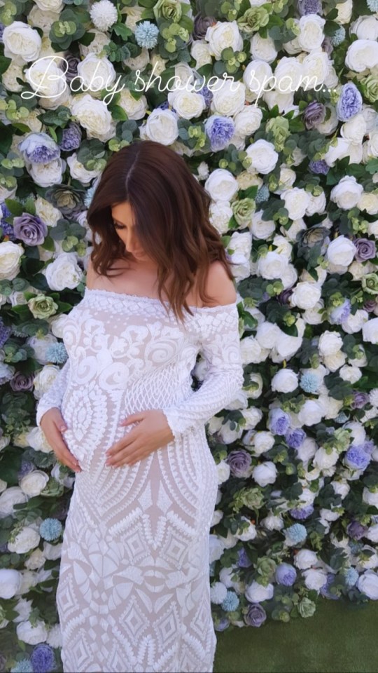  Stacey Solomon celebrated with a baby shower last week