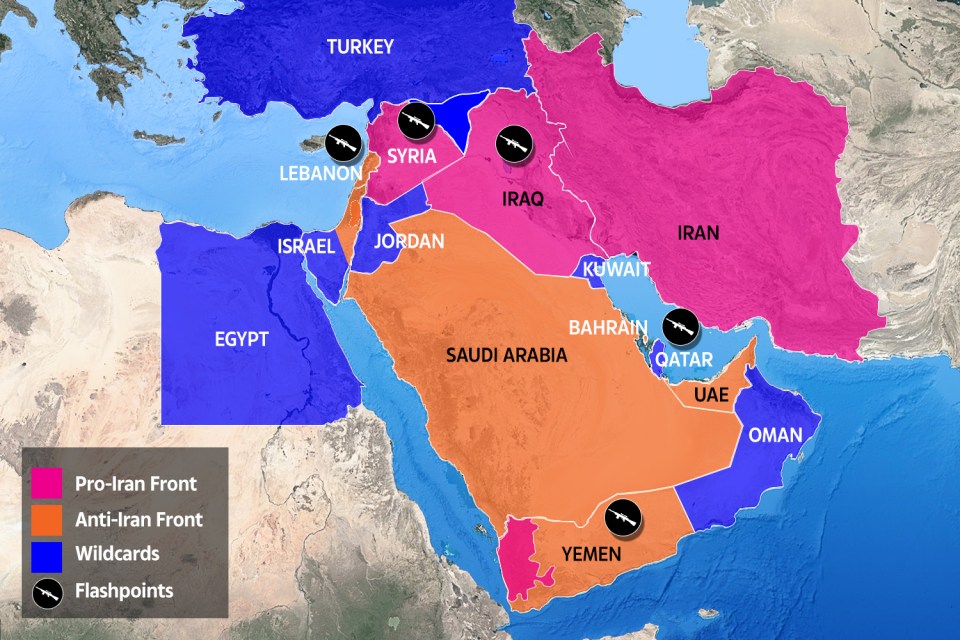 The region is now rife with tension as Iran and the US continue to front-up to each other