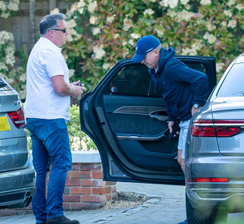  Jeremy Kyle arrives back at his luxury Windsor home on Tuesday