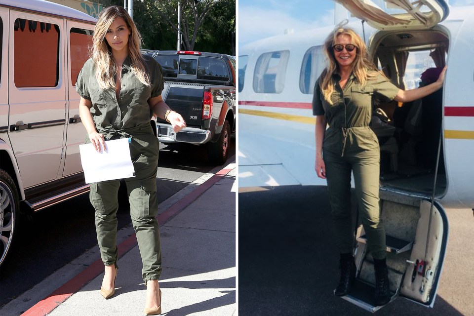 Even when dressed down in an aviator style jumpsuit, Carol is channelling the reality star