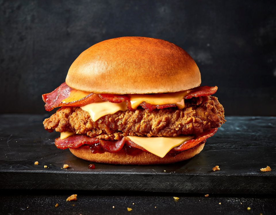  KFC is selling a new double bacon burger for six weeks only