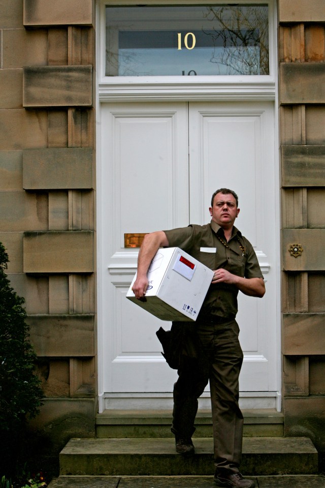 UPS courier men are renowned for wearing light brown uniforms when they deliver packages in the US