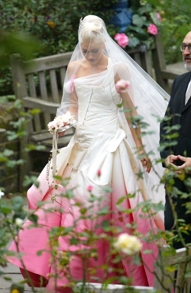 Gwen wore a dip-dyed gown for her wedding to Bush frontman Gavin Rossdale