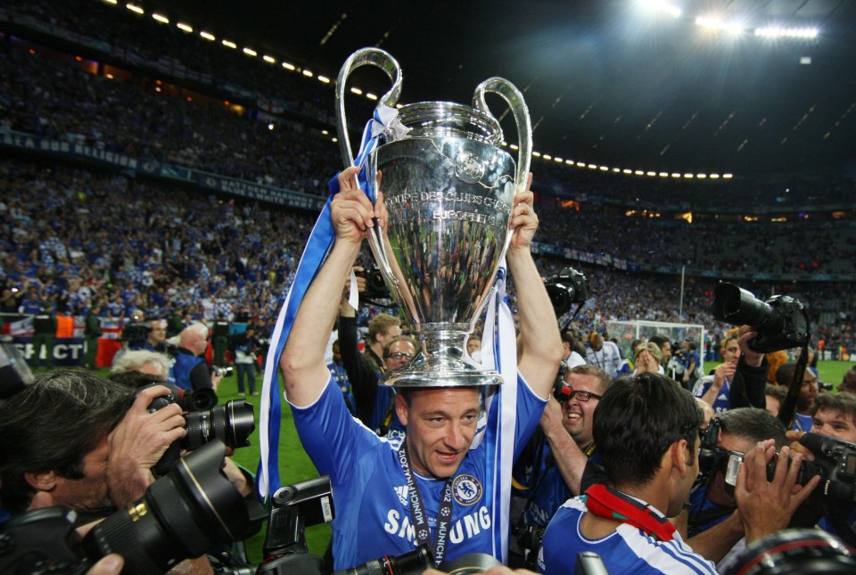  Terry would lift Europe's biggest club competition in 2012 even though he was suspended for the final in Munich