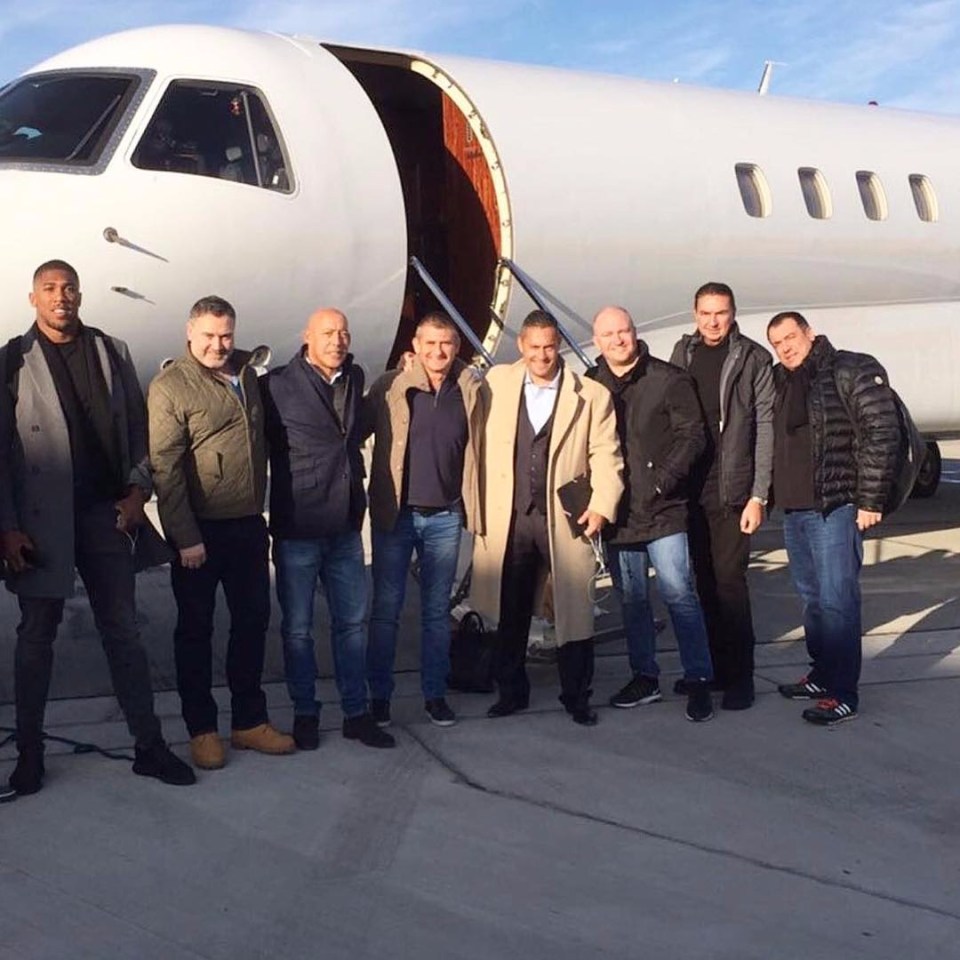 Joshua travels on a £45million private jet provided by one of his sponsors