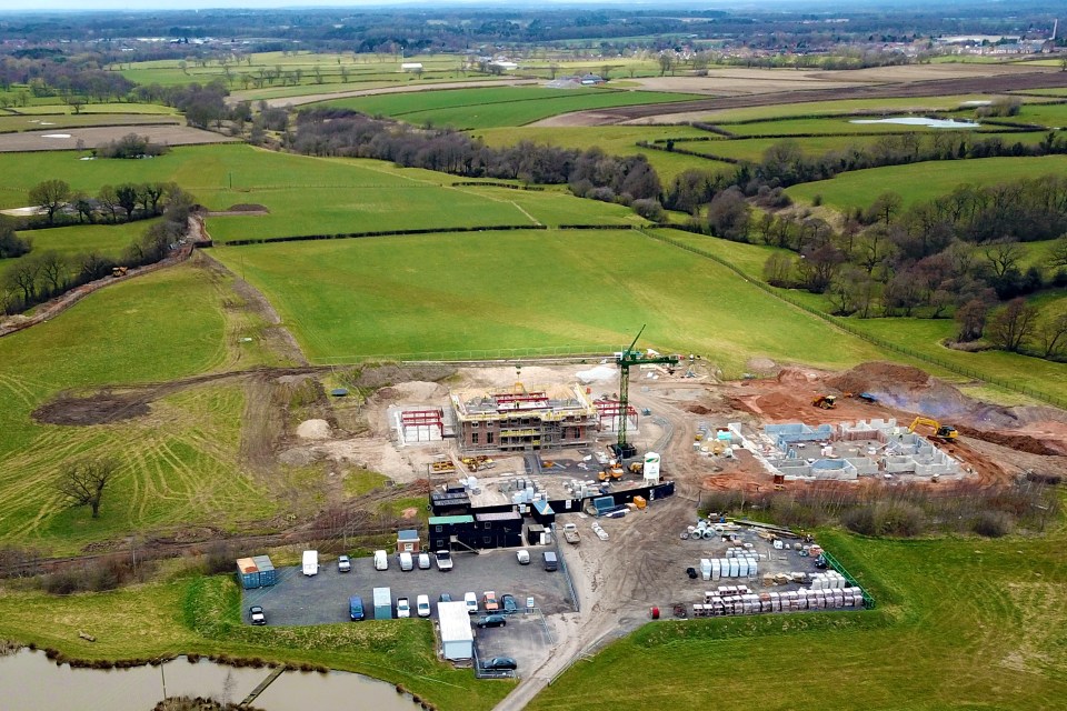  What the sprawling site looked like last year, as work began