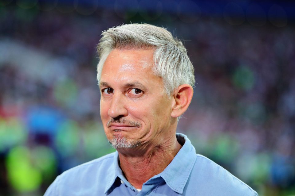  Football pundit Gary Lineker flew first-class to Russia which would have produced 670kg of CO2