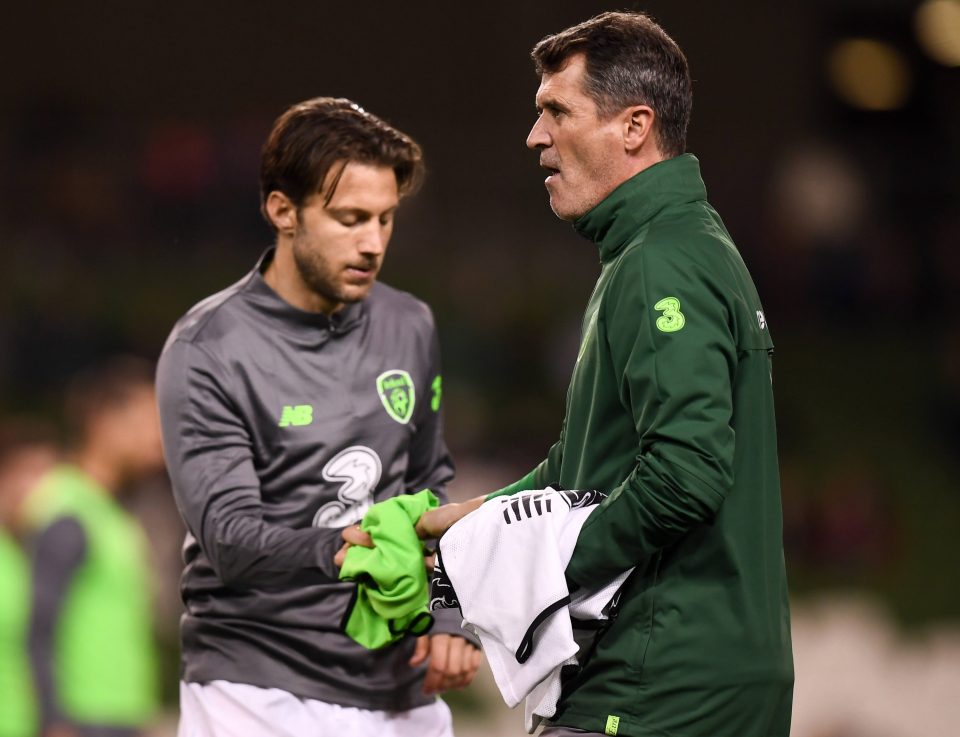 Last year Roy Keane had an alleged bust-up with Ireland players Harry Arter (pictured) and Jonathan Walters