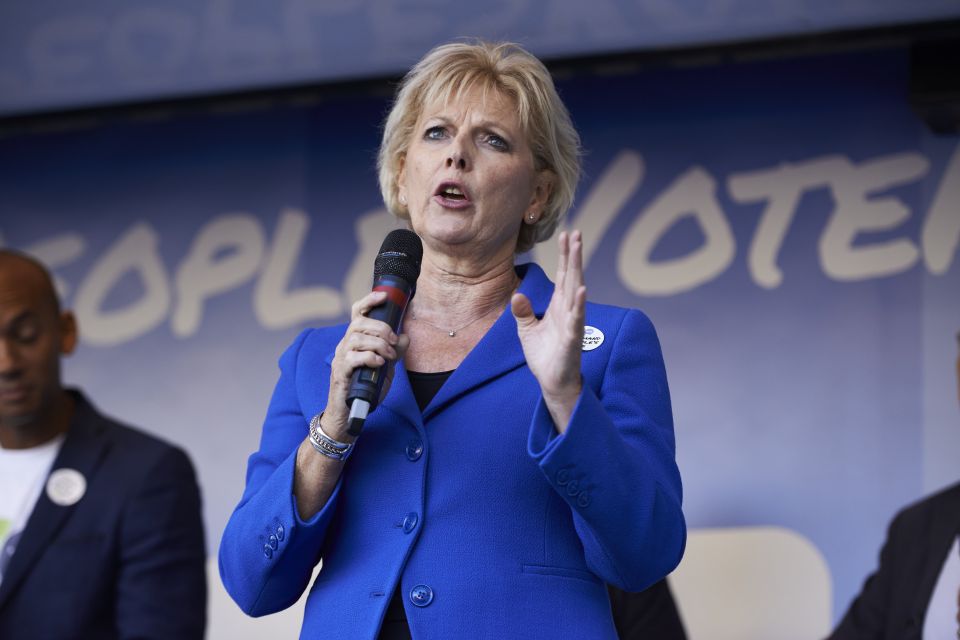  Anna Soubry has furiously slapped down Ms Allen's suggestion to back the Lib Dems